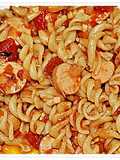 Salsichas de Aves com Fusilli e Tomate Aromatizado