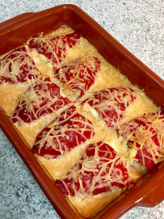 Una foto de Pimientos al horno