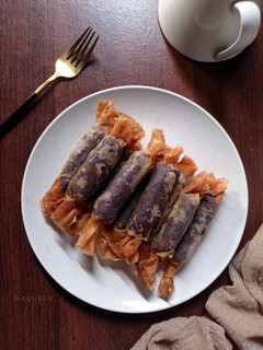 Foto resep Pangsit ubi ungu