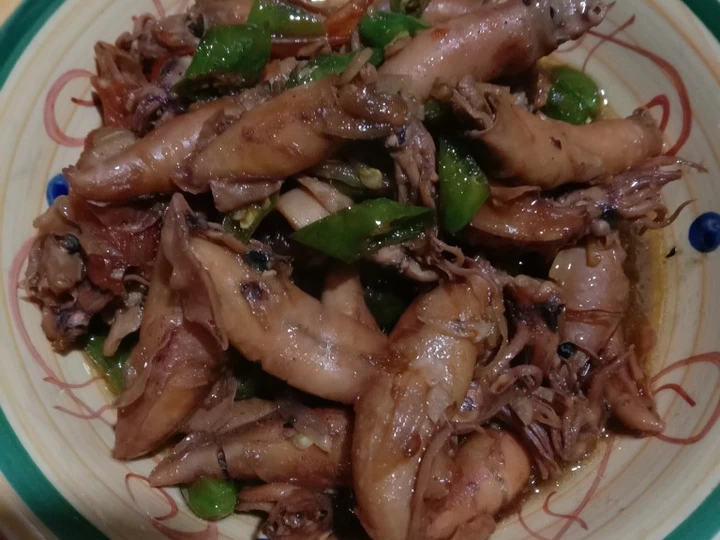 Cara Mudah Membikin Resep  Oseng cumi asin manis yang Menggugah Selera, Bikin Ketagihan