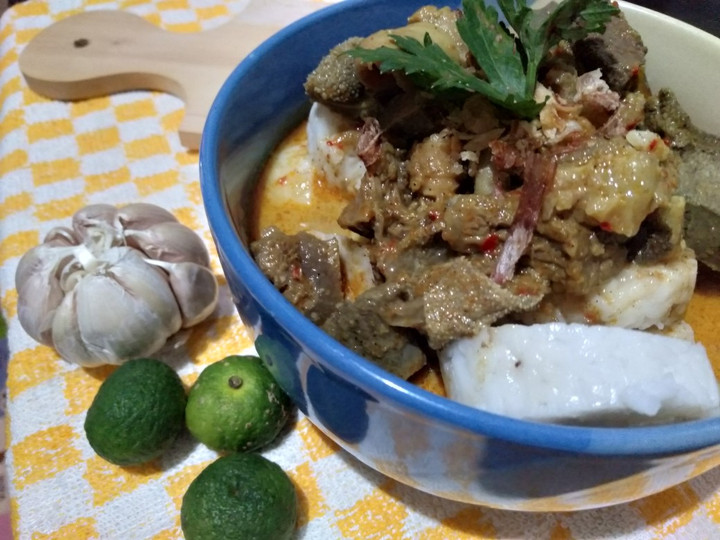 Standar Resep mudah buat Lontong Gulai Kambing hidangan Idul Adha dijamin sempurna