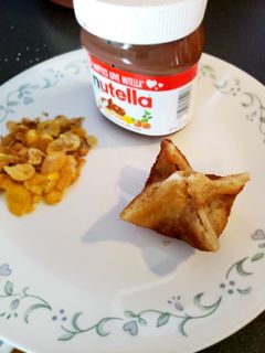 A picture of Nutella honey bunch wrap.
