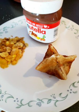 A picture of Nutella honey bunch wrap.