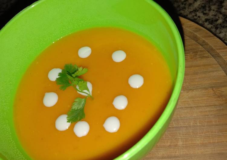 Cara Membuat Pumpkin soup Untuk Pemula