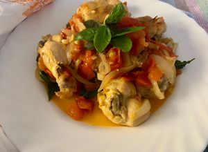 Foto di Pollo al pomodoro e cipolla ricetta di riciclo