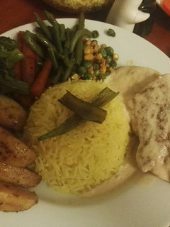 صورة لوصفة دجاج بالكريمة🍗 مع خضار سوتيه👌