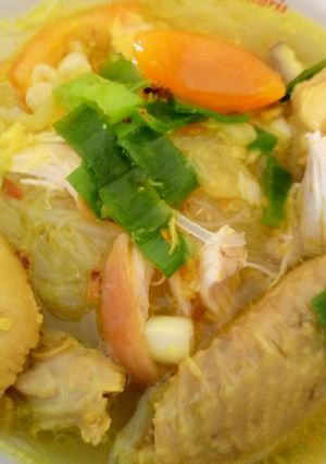 Foto resep Soto ayam Kuah bening seger