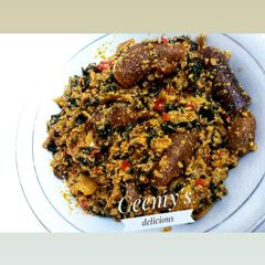 A picture of Egusi soup.