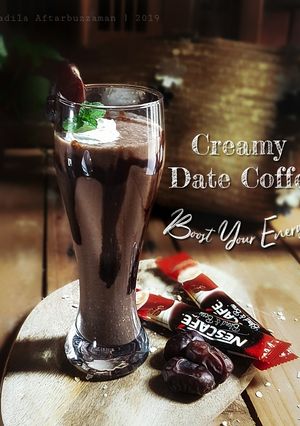 Gambar Jus coffee kurma (tambah tenaga di bulan puasa)#kurma