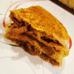A picture of Cheezy Ground Beef Quesadillas.
