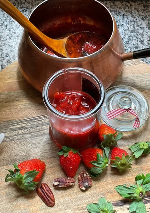 Une photo de 🍃Confiture fraises 🍓 🍋