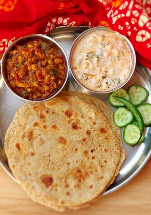 A picture of Soulful thali /dhabha style dal.
