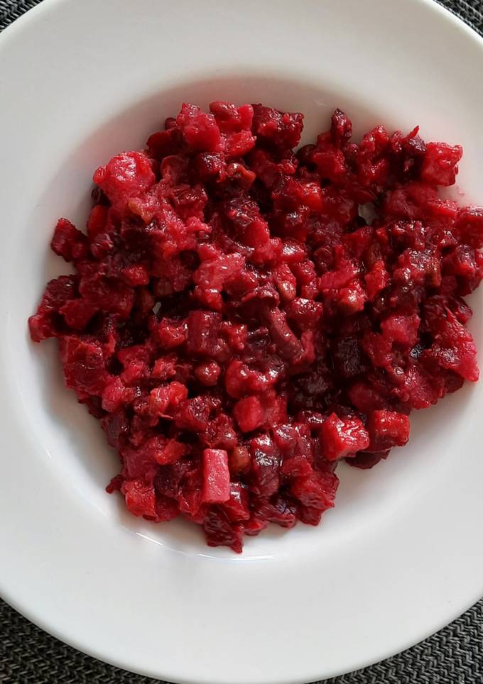 Вінегрет з маринованими опеньками
