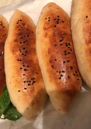 A picture of Pastries with Creamy Cheese Wedges and Mozzarella.