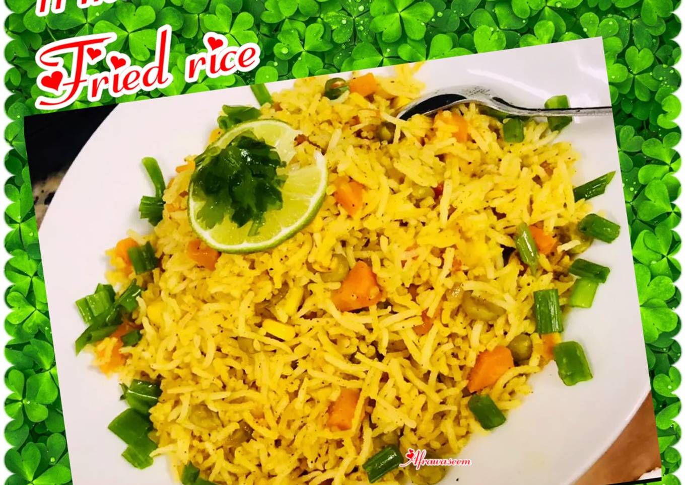 Mexican fried rice with Asian spices
