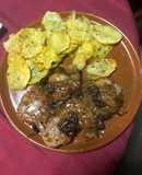 Solomillo al Pedro Jiménez con patatas al horno