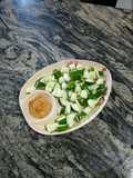 Cucumber peanut dip sauce