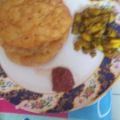 Suhal & potato vegetable A picture of Suhal & potato vegetable.