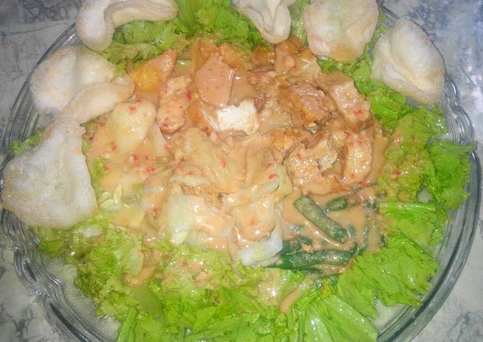 Resep Gado Gado Sidoarjo Jatim Bumbu Kacang Dg Ketela Atau Ubi Oleh