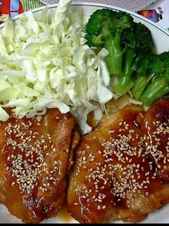 黃金比例的照燒雞腿排 的食譜成品照片