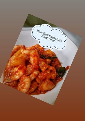 Foto resep Sambel kentang udang harum