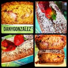Una foto de Budín con frutillas y Avena