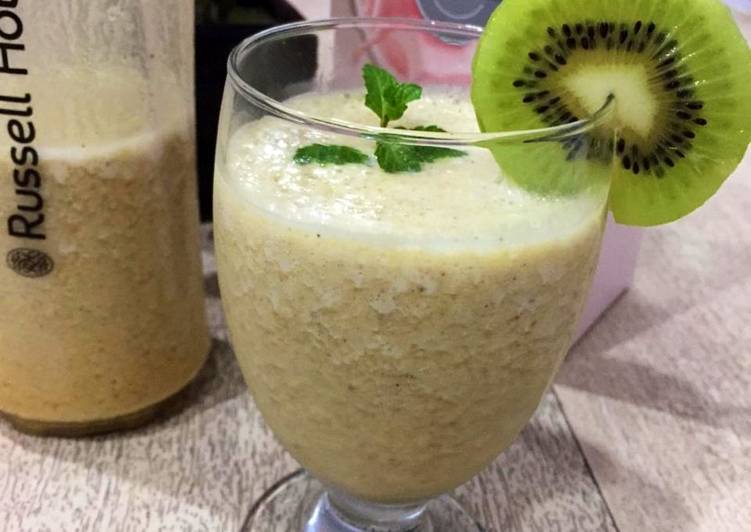 Resep Nutrishake Kiwi Lemon Mint, Lezat