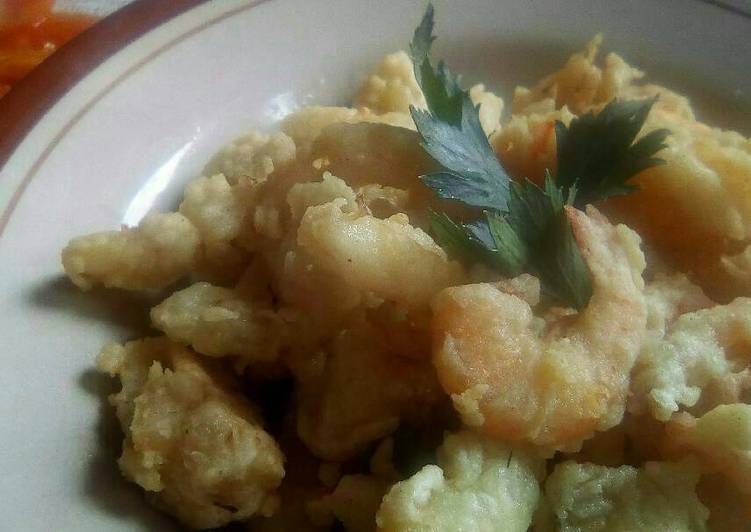 Bagaimana Membuat Udang Cumi Crispy + saus asam manis yang Lezat