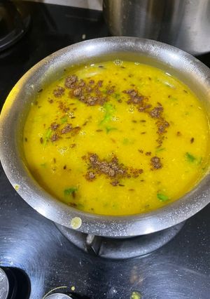 A picture of Moong methi daal.