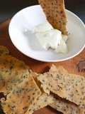 Crackers sin gluten y veganas con semillas de sésamo