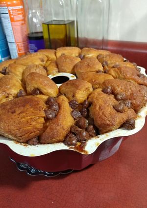 A picture of Peanut Butter & Chocolate Monkey Bread.
