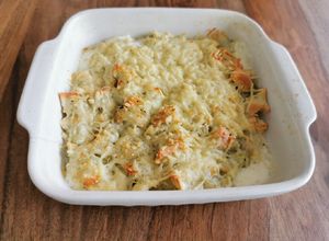Une photo de Gratin de ravioles à l'air fryer