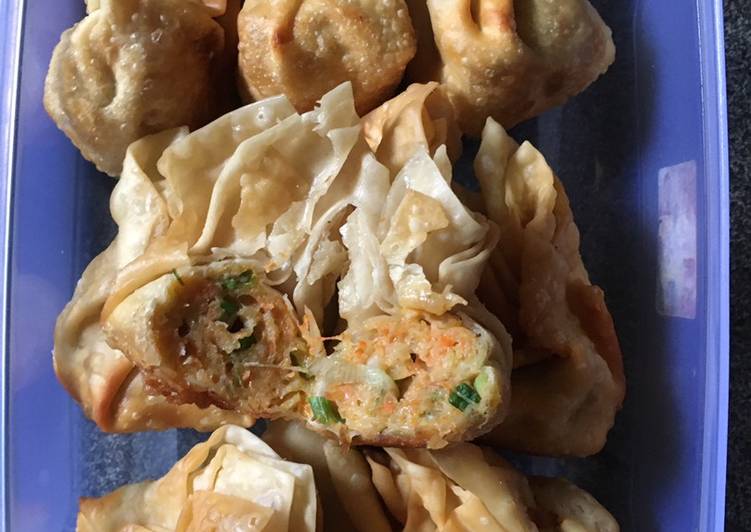 Pangsit isi udang bisa buat dimsum jg