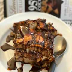 รูปของ Keto Chocolate Bread Pudding!🍫🍞
