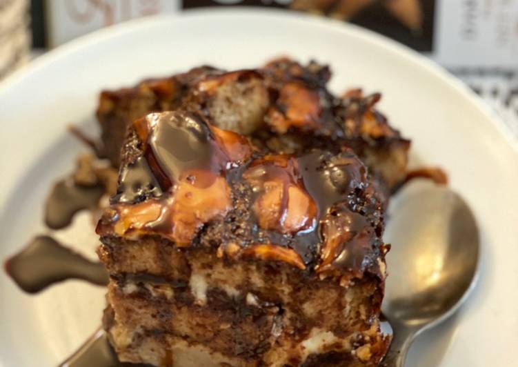 Resep Keto Chocolate Bread Pudding!🍫🍞 yang Lezat