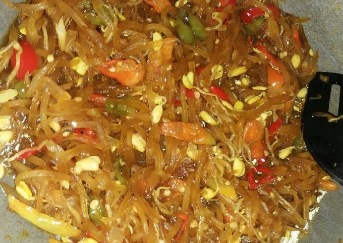 Resep: Tumis pepaya pedass Yang Mudah