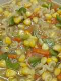 Sweet corn soupy noodles
