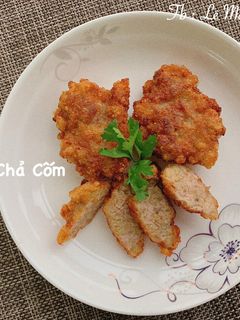 Hình của món Chả Cốm ăn cùng Bún Đậu😋.