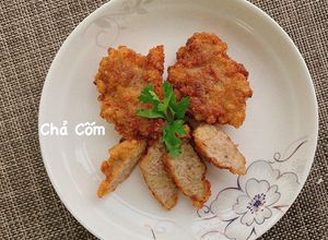 Hình của món Chả Cốm ăn cùng Bún Đậu😋.