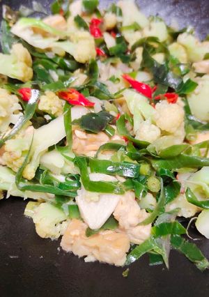 Foto resep Tumis Kembang Kol Daun Kencur