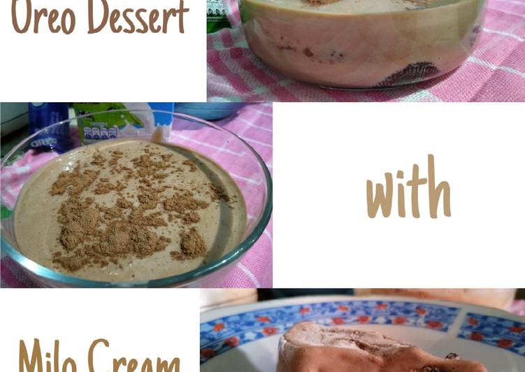 Oreo Dessert with Milo Cream