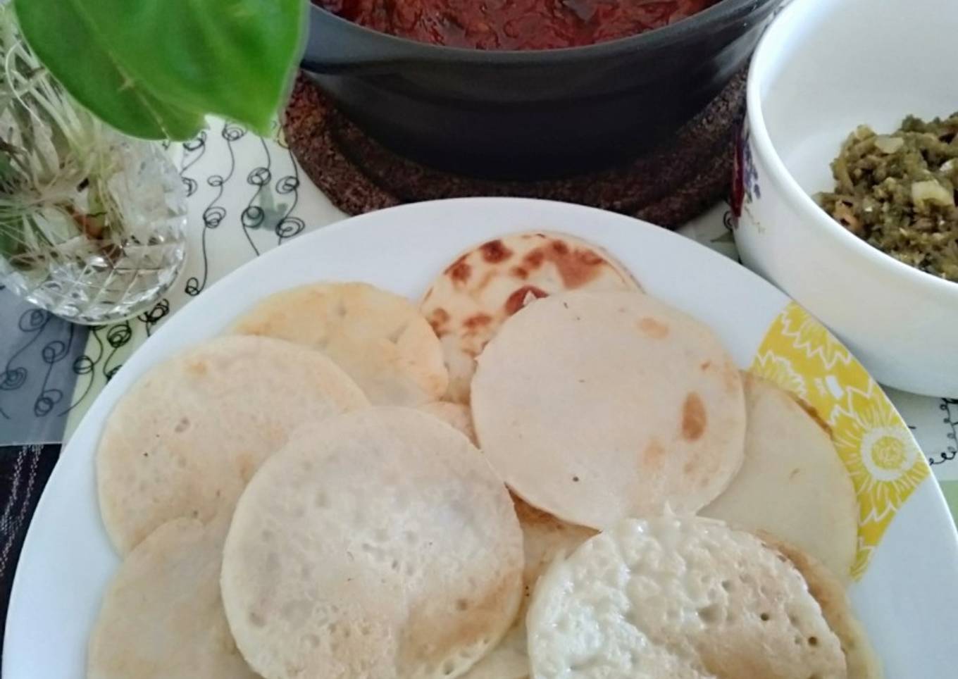 Lempeng benjo ngan sambal ijo