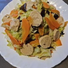 Sauteed Cabbage with Fish Balls A picture of Sauteed Cabbage with Fish Balls.