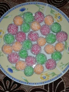 صورة لوصفة كرات جوز الهند