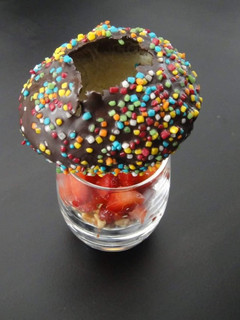 A picture of Chocolate Gol Gappa Shots.