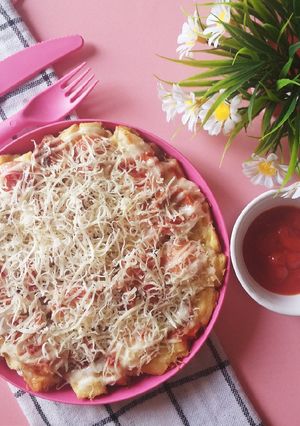 Foto resep Menu Sarapan Pizza Roti Tawar
