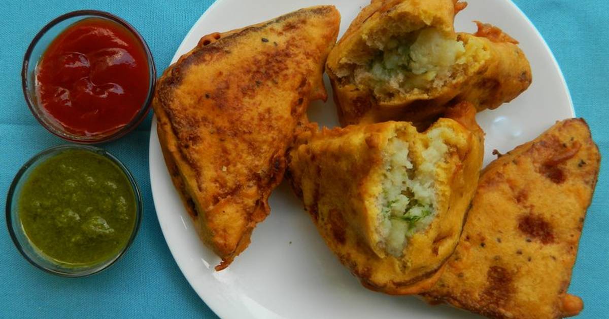 Bread Pakora Bread Pakora Recipe With Stuffed Potato Recipe By Ashmita Poudel Cookpad