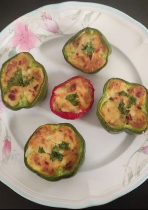 A picture of Stuffed bell pepper.