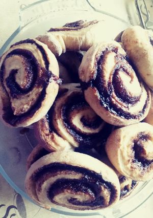 Kelesztés nélküli, gyors kakaós csiga recept fotója