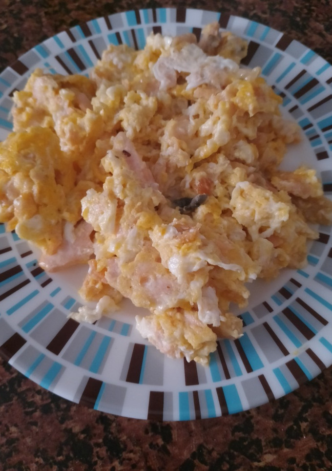 Una foto de Revuelto de Salmón